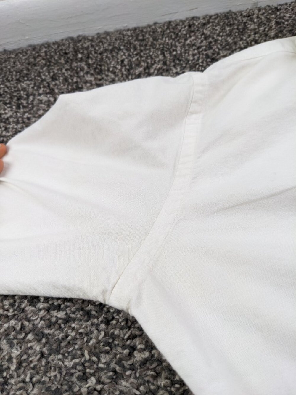 Vintage Ralph Lauren Shirt White Oxford L/S Button Down Womens Size 10 Slim Fit - Picture 7 of 11